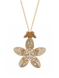 Yellow Gold Petal with Diamonds