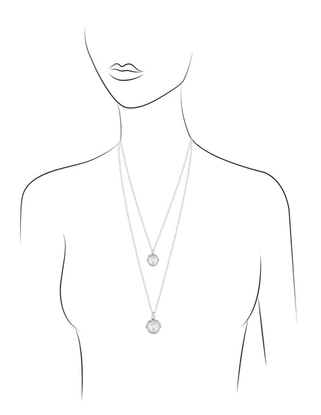 White Gold Cross with Pink Sapphires