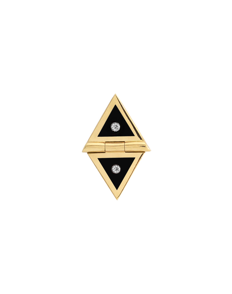 Black Triangle Studs
