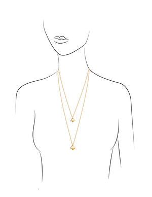 Yellow Gold Shield with Pink Enamel and Diamonds