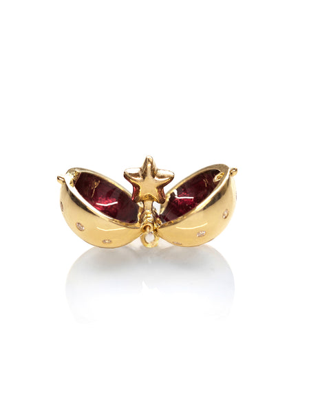 Star Diamond Sphere Purple Enamel